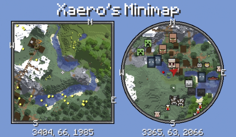 Minecraft: Xaero’s Minimap – мінікарта мод